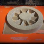 5インチゲージ機関車　車輪の削り出し