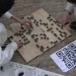 木製QRコード作成